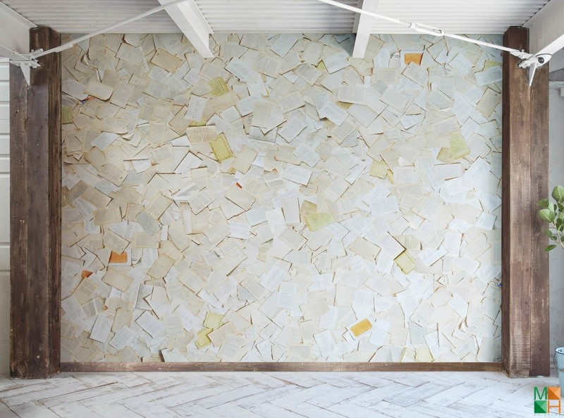 Giấy Nhật 3D họa tiết in giấy báo P262RW18004