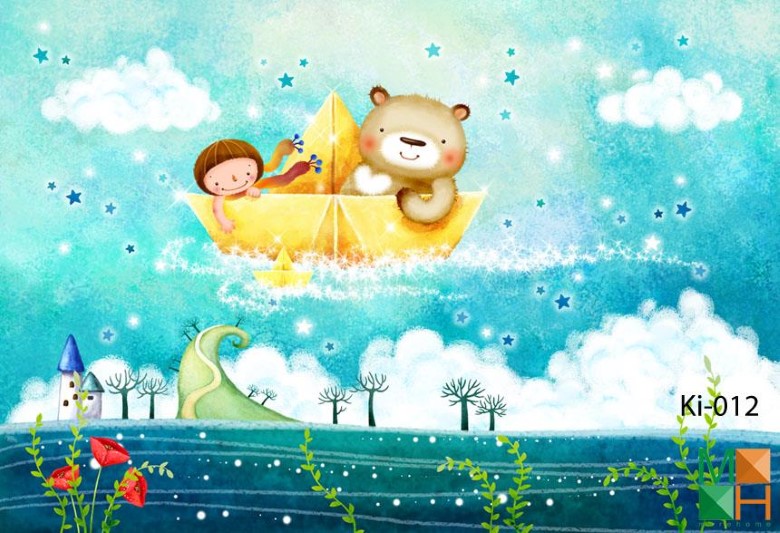 Tranh dán tường cho trẻ em đẹp KI - 012