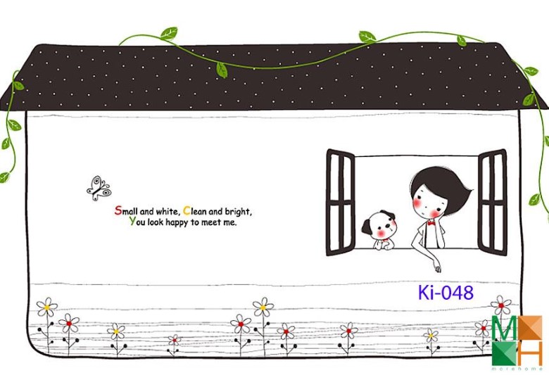 Tranh dán tường cho trẻ em đẹp KI - 048