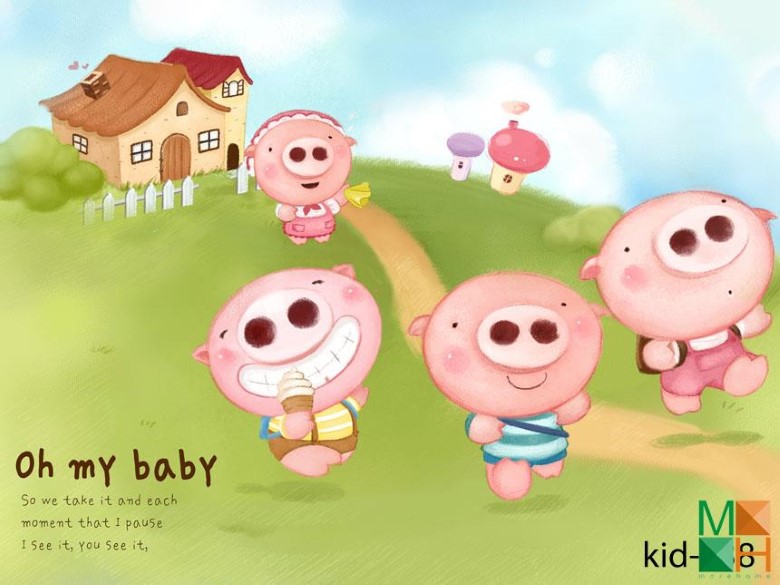 Tranh dán tường Hàn Quốc 3d cho bé cực đẹp tại Hà Nội Kid-038