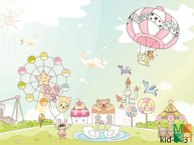 Tranh dán tường Hàn Quốc 3d cho bé cực đẹp tại Hà Nội Kid-043