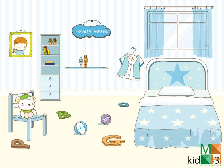 Tranh dán tường Hàn Quốc 3d cho bé cực đẹp tại Hà Nội Kid-053