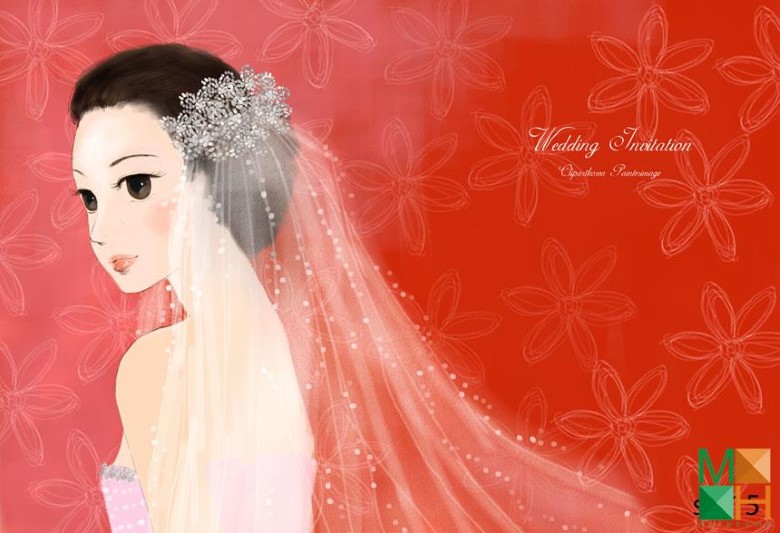 Tranh dán tường phòng cưới S - 215