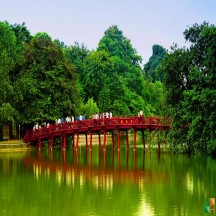 Tranh dán tường tranh phong cảnh tại Hà Nội LA - 054