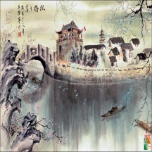  Tranh dán tường nghệ thuật phong thủy TA- 104