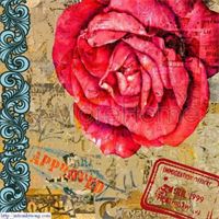 Tranh dán tường hoa màu vẽ đẹp