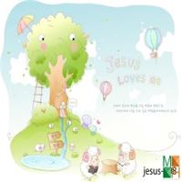 Tranh dán tường Hàn Quốc 3d cho bé cực đẹp tại Hà Nội Jesus_008