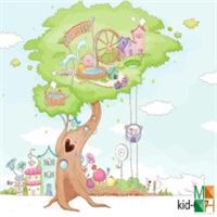 Tranh dán tường Hàn Quốc 3d cho bé cực đẹp tại Hà Nội Kid-007