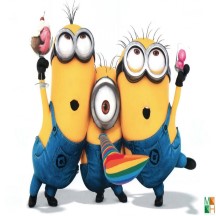 Tranh dán tường Hàn Quốc 3d cho bé Minions trai cực đẹp tại Hà Nội DW - 101