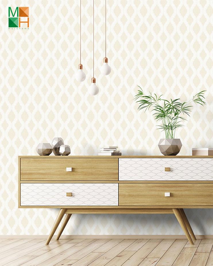  Giấy dán tường Hàn Quốc cổ điển đẹp với sắc vàng nhẹ nhàng 6814-2