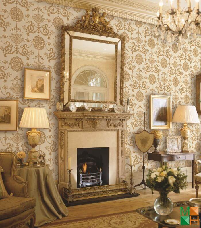 Mẫu giấy dán tường phòng khách 7001-1