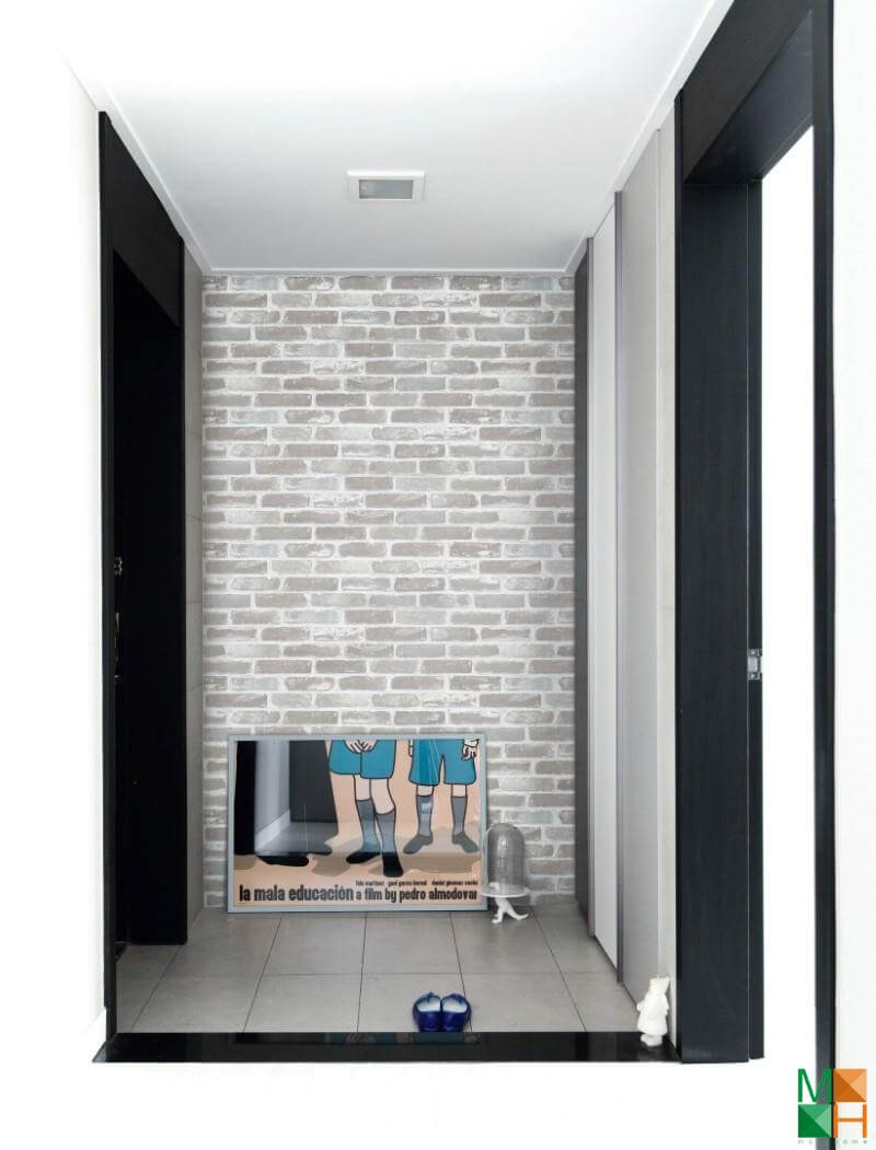 Giấy dán tường Hàn Quốc giả gạch 82410-1