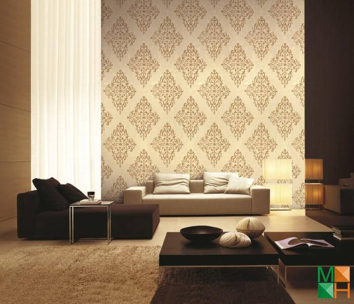Mẫu giấy dán tường phòng khách cổ điển 85006-6