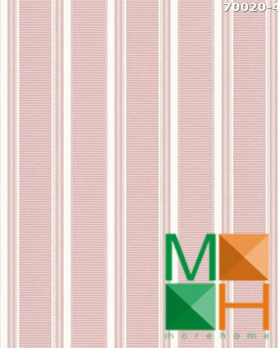 Giấy dán tường 3d sọc hồng 70020-4