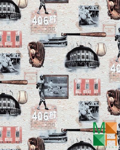 Giấy dán tường 3D thể thao GK 025-1