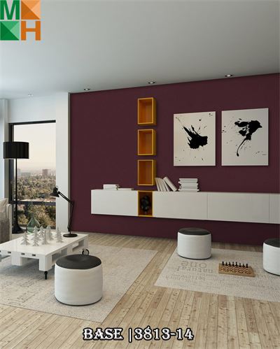 Giấy dán tường cao cấp 3813 gam màu xanh nhạt đến đậm, xanh tím than, xám, xanh xám, be, đỏ đô