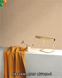 Giấy dán tường 3D giả đá 87024 màu be, vàng, đen, nâu, cam, đỏ nung.