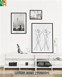 Giấy dán tường Hàn Quốc Living 70200 tông màu trắng, xanh, ghi, ghi đậm