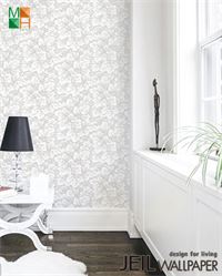 Giấy dán tường hàn quốc họa tiết hoa nền xám đẹp 9417-3