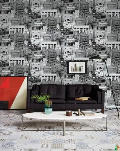 Giấy dán tường Hàn Quốc 3D 83056-1