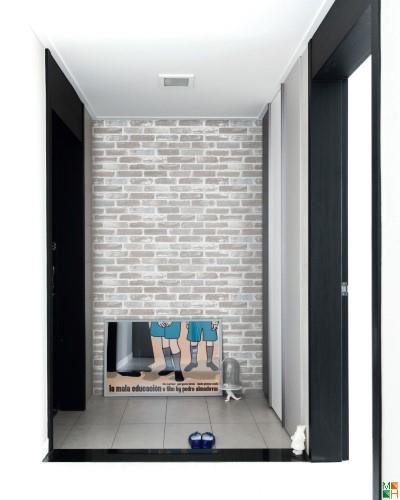 Giấy dán tường Hàn Quốc giả gạch 82410-1