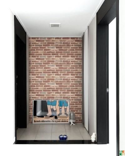 Giấy dán tường Hàn Quốc giả gạch 82410-2