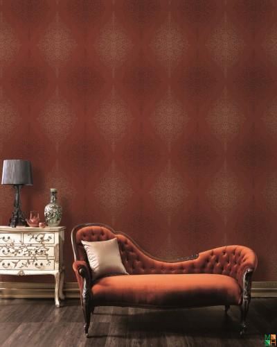 Giấy dán tường Hàn Quốc màu đỏ 82909-3