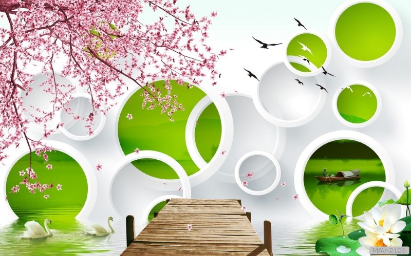 Tranh dán tường phòng bếp